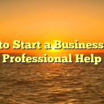How to Start a Business With Professional Help