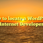 How to locate a WordPress Internet Developer