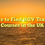Where to Find HGV Training Courses in the UK